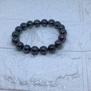Gemstone Bracelet Unisex Genuine Birthstone Healing Power Crystal Beads‎ Elastic